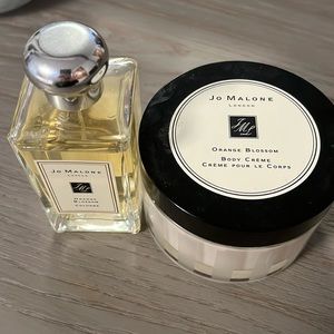 Joe Malone Orange Blossom Perfume and Cream . Just tried it.